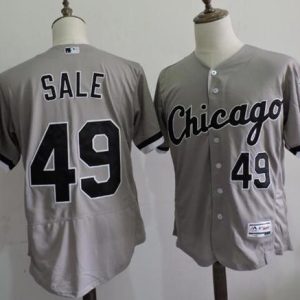 White Sox #49 Chris Sale Grey Flexbase Authentic Collection Stitched Jersey