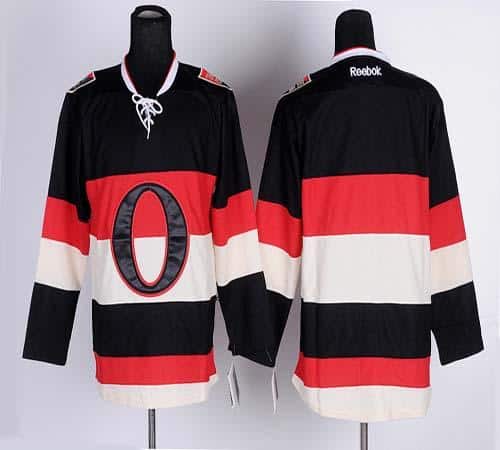 Senators Blank Black Third Stitched Jersey