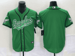 Philadelphia Eagles Blank Green Cool Base Stitched Jersey