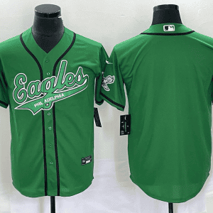 Philadelphia Eagles Blank Green Cool Base Stitched Jersey