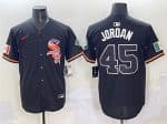 Chicago White Sox #45 Michael Jordan Black Mexico Limited Stitched Jersey