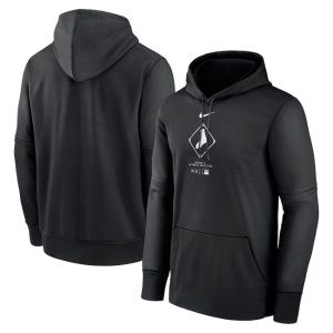 Chicago White Sox Black Collection Practice Performance Pullover Hoodie