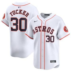 Houston Astros #30 Kyle Tucker White 2024 Home Limited Stitched Jersey