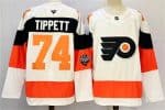 Philadelphia Flyers #74 Owen Tippett White 2024-25 With A Patch Stitched Jersey