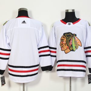 Chicago Blackhawks White Stitched Adidas Jersey