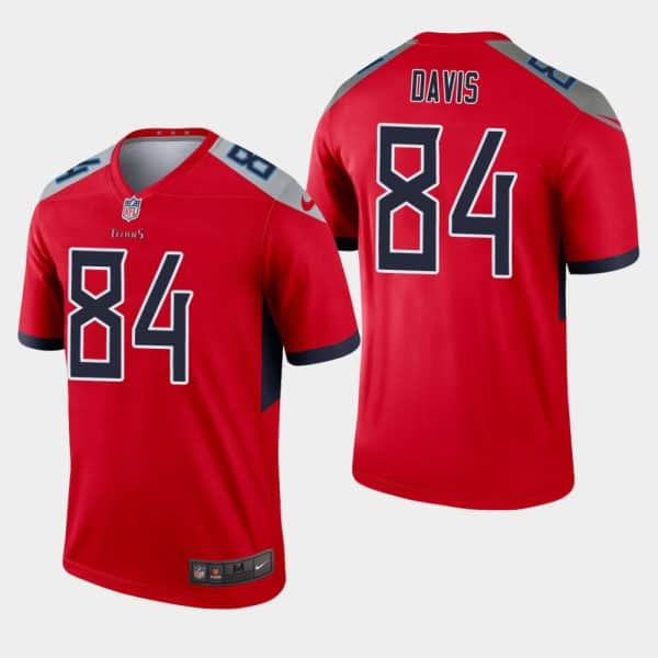 Tennessee Titans #84 Corey Davis Red Inverted Legend Jersey