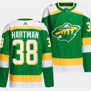 Minnesota Wild #38 Ryan Hartman Green 2023-24 Stitched Jersey