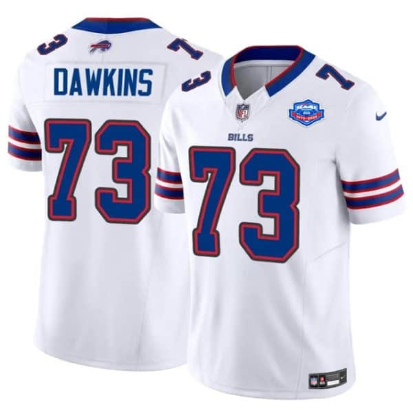 Buffalo Bills #73 Dion Dawkins White 2025 F.U.S.E. With Farewell Patch Vapor Untouchable Limited Stitched Jersey