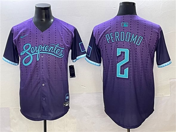 Arizona Diamondbacks #2 Geraldo Perdomo Purple 2025 City Connect Limited Stitched Jersey