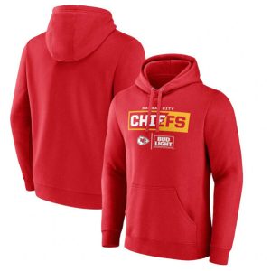 Kansas City Chiefs Red X Bud Light Pullover Hoodie