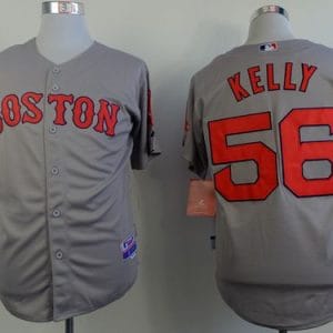 Red Sox #56 Joe Kelly Grey Cool Base Stitched Jersey