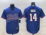 Buffalo Bills #14 Stefon Diggs Royal With Patch Cool Base Stitched Jersey