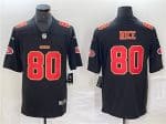 San Francisco 49ers #80 Jerry Rice Black Vapor Untouchable Limited Stitched Jersey