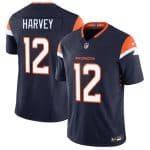 Denver Broncos #12 RJ Harvey Navy F.U.S.E. Vapor Limited Stitched Jersey