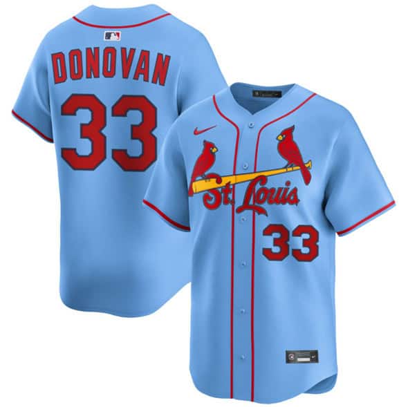 St. Louis Cardinals #33 Brendan Donovan Blue Alternate Limited Stitched Jersey