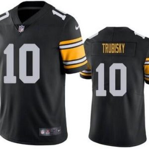 Pittsburgh Steelers #10 Mitchell Trubisky Black Vapor Untouchable Limited Stitched Jersey
