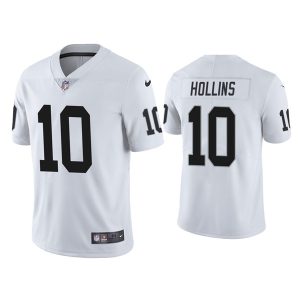 Las Vegas Raiders #10 Mack Hollins White Vapor Untouchable Limited Stitched Jersey