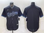 Los Angeles Dodgers Blank Black Cool Base Stitched Jersey