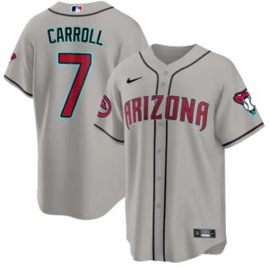 Arizona Diamondbacks #7 Corbin Carroll Gray 2024 Cool Base Stitched Jersey