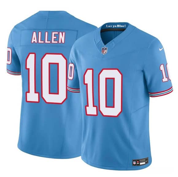 Tennessee Titans #10 Brandon Allen Blue 2025 F.U.S.E. Throwback Vapor Limited Football Stitched Jersey