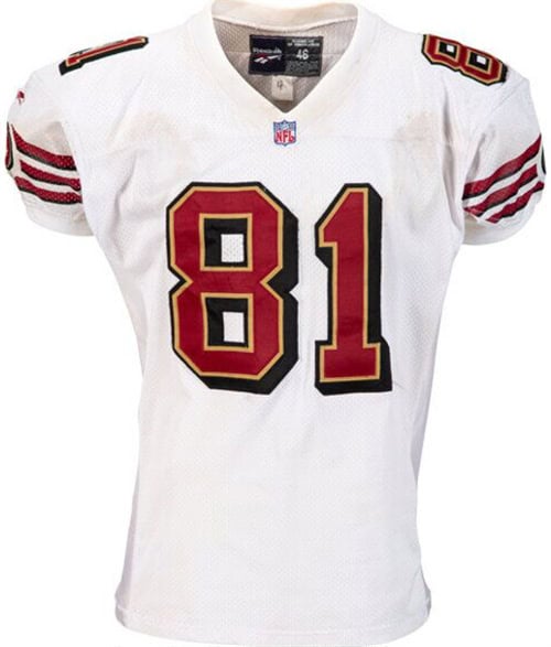 San Francisco 49ers #81 Terrell Owens White 1997-98 Stitched Jersey