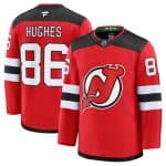 New Jersey Devils #86 Jack Hughes Red 2024-25 Home Stitched Jersey