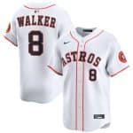 Houston Astros #8 Christian Walker White 2025 Home Limited Stitched Jersey