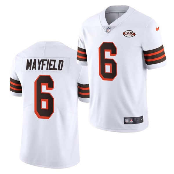 Cleveland Browns #6 Baker Mayfield 1946 Vapor Stitched Football Jersey