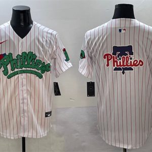 Philadelphia Phillies Team Big Logo White Phanatic Limited Stitched Jersey