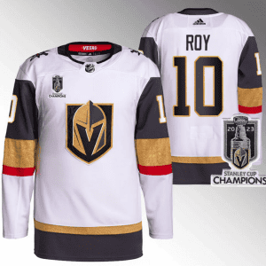 Vegas Golden Knights #10 Nicolas Roy White 2023 Stanley Cup Champions Stitched Jersey