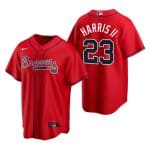 Atlanta Braves #23 Michael Harris II Red Cool Base Stitched Baseball Jersey