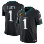 Philadelphia Eagles #1 Jalen Jurts Black 2025 F.U.S.E. With 4-Star C Patch Vapor Untouchable Limited Stitched Jersey