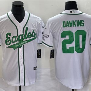 Philadelphia Eagles #20 Brian Dawkins White Cool Base Stitched Jersey