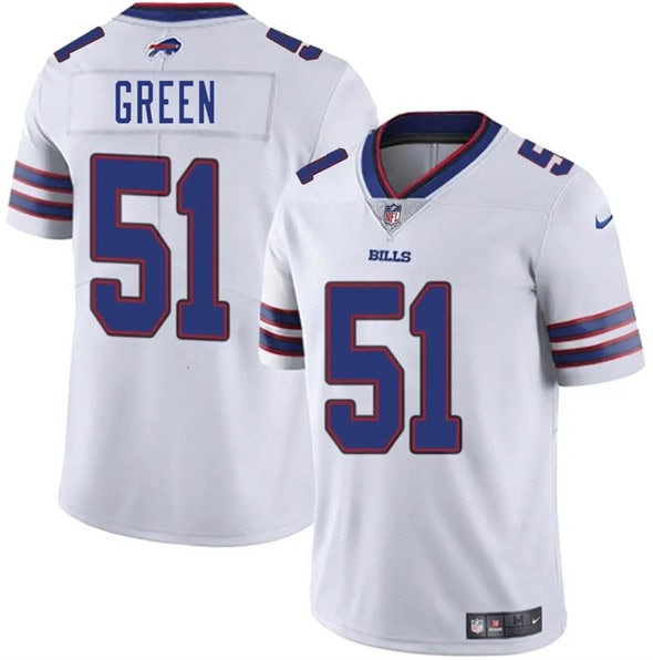 Buffalo Bills #51 Kendrick Green White 2025 Vapor Untouchable Limited Stitched Jersey
