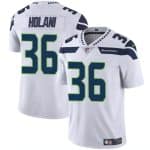 Seattle Seahawks #36 George Holani White Vapor Limited Stitched Jersey