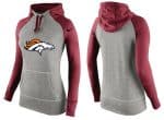 Nike Denver Broncos Performance Hoodie Grey Red_2