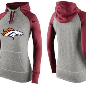 Nike Denver Broncos Performance Hoodie Grey Red_2