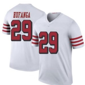 San Francisco 49ers #29 Talanoa Hufanga White Stitched Football Jersey