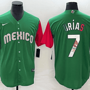 Mexico #7 Julio Ur¨ªas 2023 Green World Classic Stitched Jersey