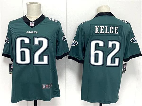 Philadelphia Eagles #62 Jason Kelce Green 2024 New Vapor Untouchable Limited Football Stitched Jersey
