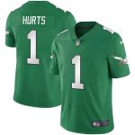 Philadelphia Eagles #1 Jalen Hurts Green Vapor Limited Stitched Jersey