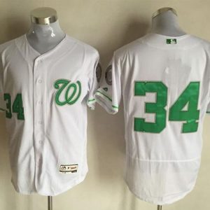 Nationals #34 Bryce Harper White Celtic Flexbase Authentic Collection Stitched Jersey