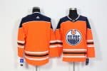 Edmonton Oilers Orange Stitched Adidas Jersey