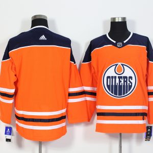 Edmonton Oilers Orange Stitched Adidas Jersey