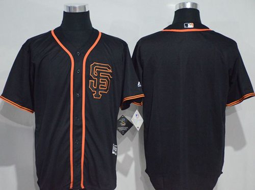 Giants Blank Black New Cool Base Alternate Stitched Jersey