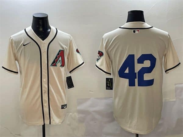 Arizona Diamondbacks #42 Jackie Robinson Cream Limited Stitched Jersey