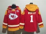 Kansas City Chiefs #1 Xavier Worthy Red Ageless Must-Have Lace-Up Pullover Hoodie