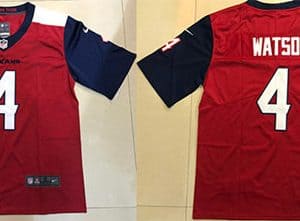 Texans #4 Deshaun Watson Red Limited Stitched Jersey