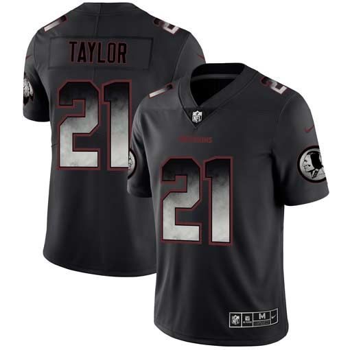 Washington Redskins #21 Sean Taylor Black 2019 Smoke Fashion Limited Stitched Jersey
