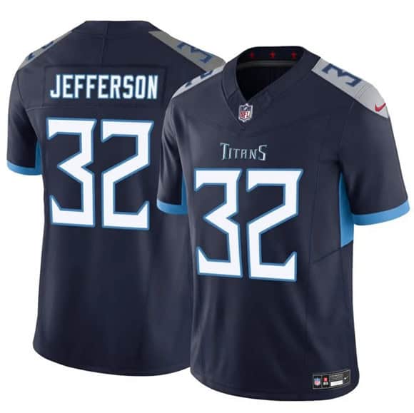 Tennessee Titans #32 Jermar Jefferson Navy 2025 F.U.S.E. Vapor Limited Football Stitched Jersey